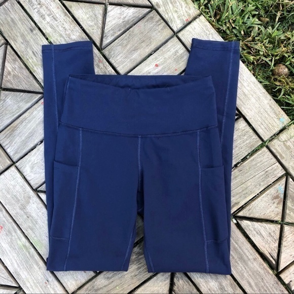 iuga Pants - Iuga Blue High Waisted Leggings Size S